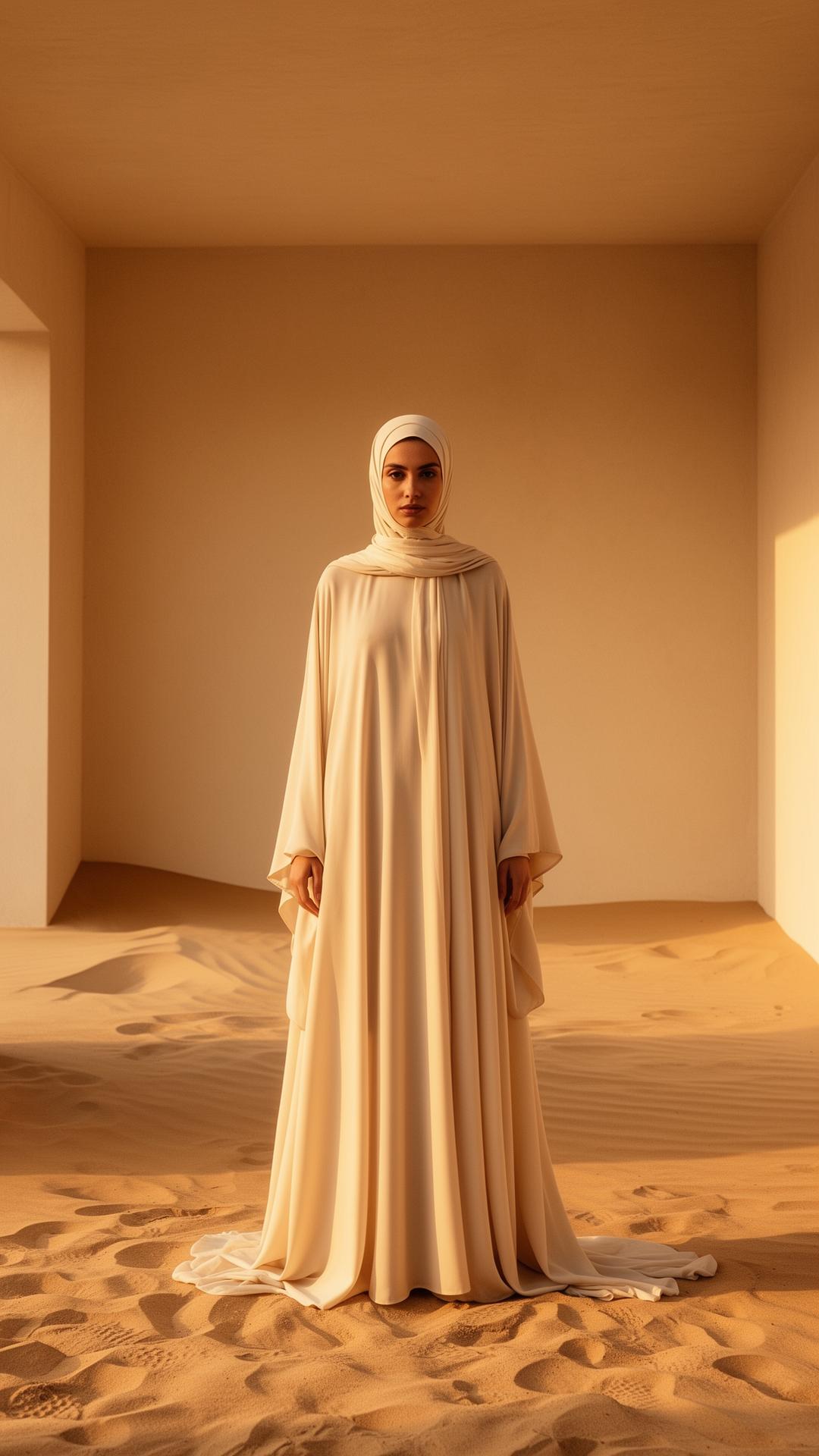 Modest luxury silhouette in Gulf architecture